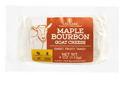 Wholesale LaClare Family Creamery Maple Bourbon Fresh Goat Cheese Log, 4 oz- Bulk