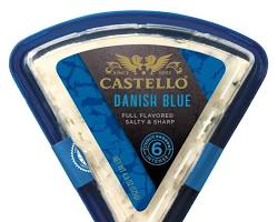 Wholesale Castello Imported Cheeses Denmark Danish Blue Traditional Wedges 4.4 OZ- Bulk