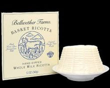 Wholesale Bellwether Farms Whole Milk Ricotta Cheese in Baskets, 12 oz- Bulk