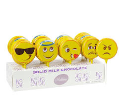 Wholesale Madelaine Chocolate Milk Chocolate Emoticons (10 Lb.) 17.6 OZ Per Case- Bulk