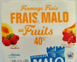 Wholesale Fromagerie de Machecoul Beillevaire Fromage Frais Aux Fruits (Yogurt/Dairy Dessert) 6 Count 400g- Bulk