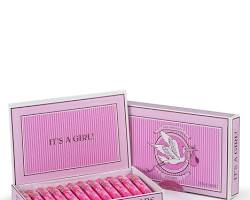 Wholesale ¾ Oz. It'S A Girl Cigar Box (24 Pc) (2 Displayers)- Bulk