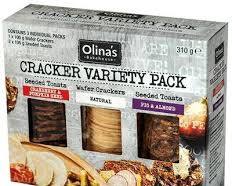 Wholesale Olina's Bakehouse Cracker Variety Pack 10.9 oz- Bulk