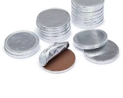 Wholesale Silver Blank Coins Milk Chocolate (Minimum 20 Cases)- Bulk