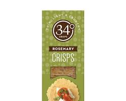 Wholesale 34 Degrees Rosemary Crispbread 4.5 OZ- Bulk