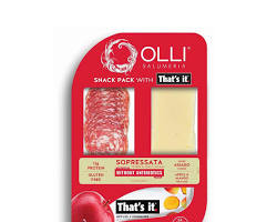 Wholesale Olli Salumeria Americana That's It Soppressata Asiago Mango 2.3 OZ- Bulk