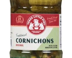 Wholesale Gran Cost Pickles and Peppers Cornichon Tins Les Trois Petits Cochons 8.8 LB- Bulk