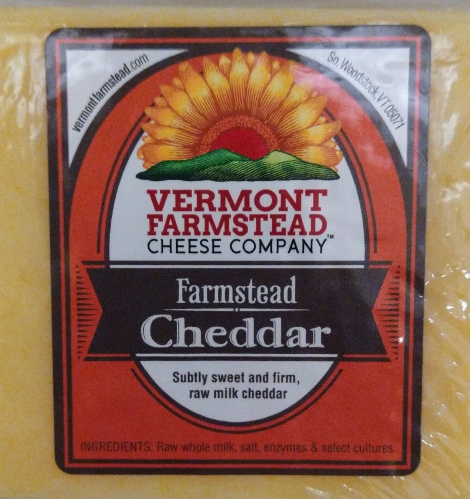 Wholesale Vermont Farmstead Farmstead Cheddar Cuts 5 Lb- Bulk