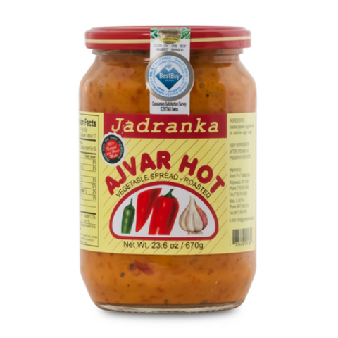 Wholesale Jadranka Hot Ajvar 670G- Bulk