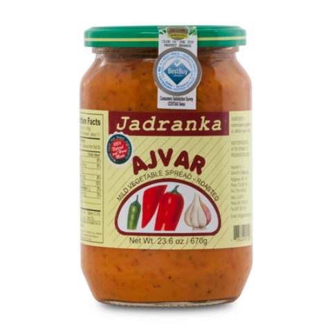 Wholesale Jadranka Mild Ajvar 670G- Bulk