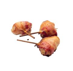 Wholesale Kabobs Jalapeno Cheese & Bacon Wrapped Chicken 1 Oz- Bulk