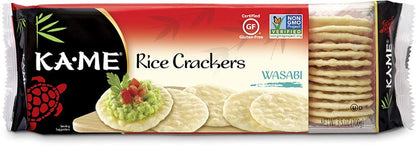 Wholesale Kame Rice Crackers Wasabi- Bulk