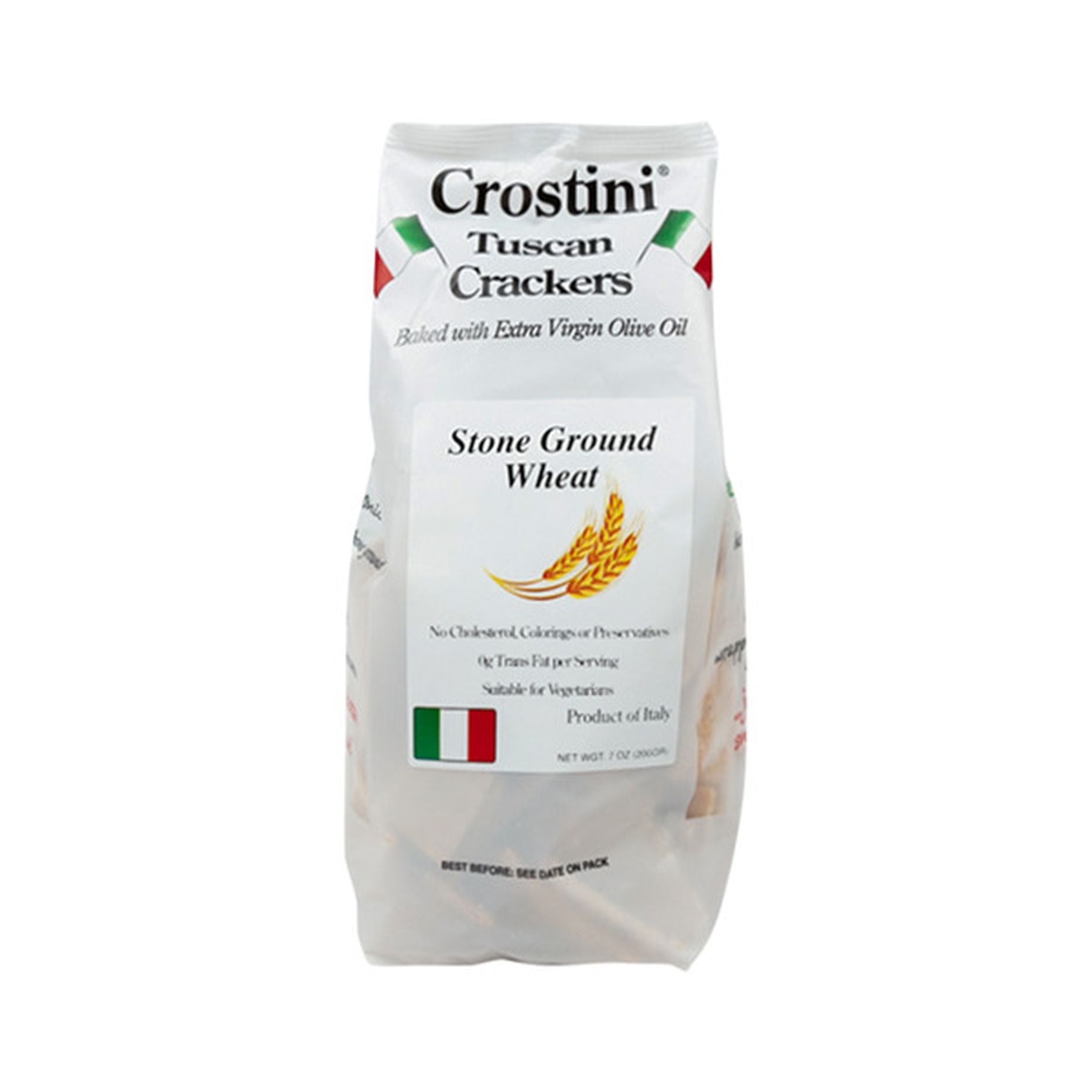 Wholesale Italian Specialty Importers Nicola's Marketplace Crostini Stone Ground Wheat (10 Count, 7 OZ)- Bulk