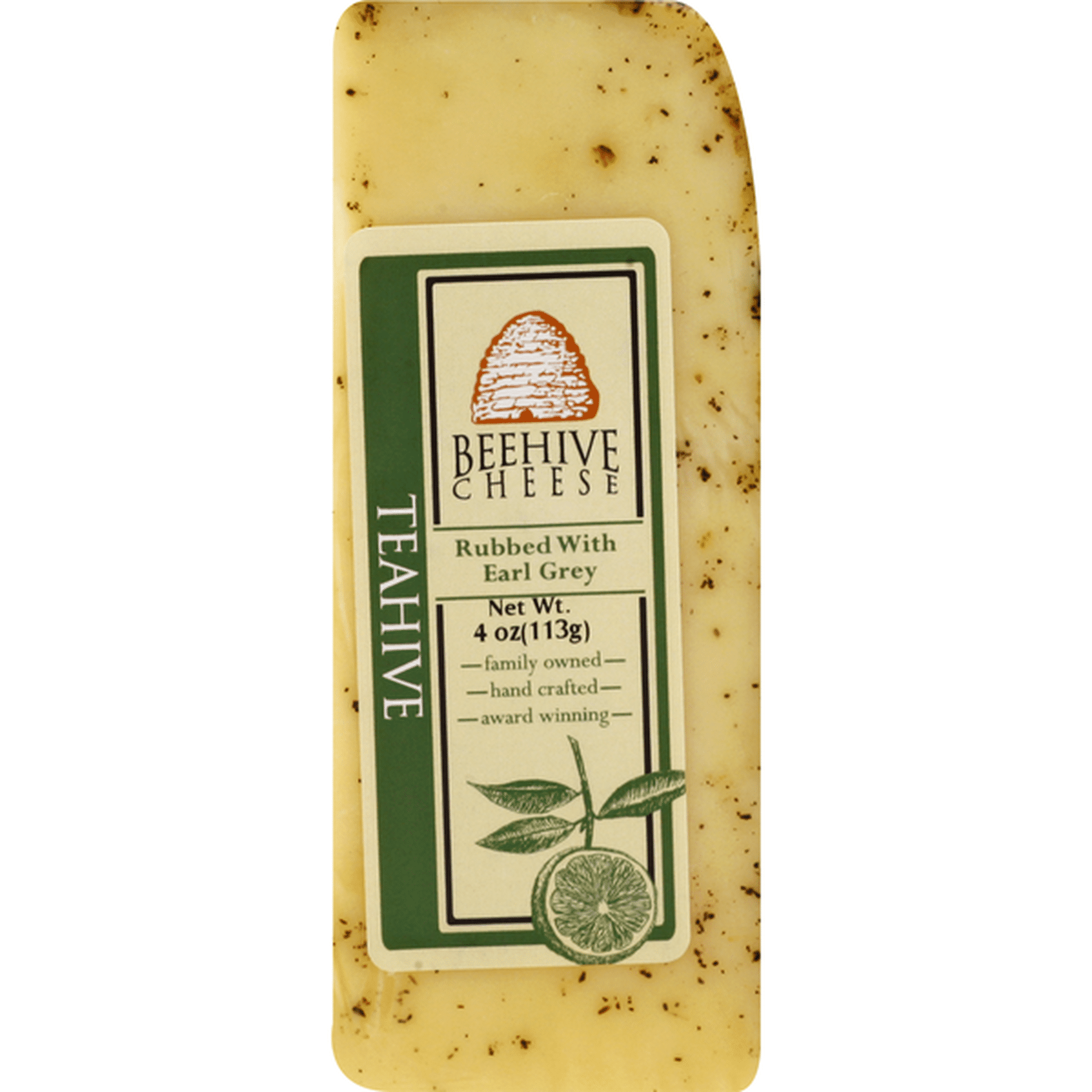 Wholesale Beehive Cheese Teahive Earl Grey Tea Rubbed Cheddar 10/4 OZ- Bulk