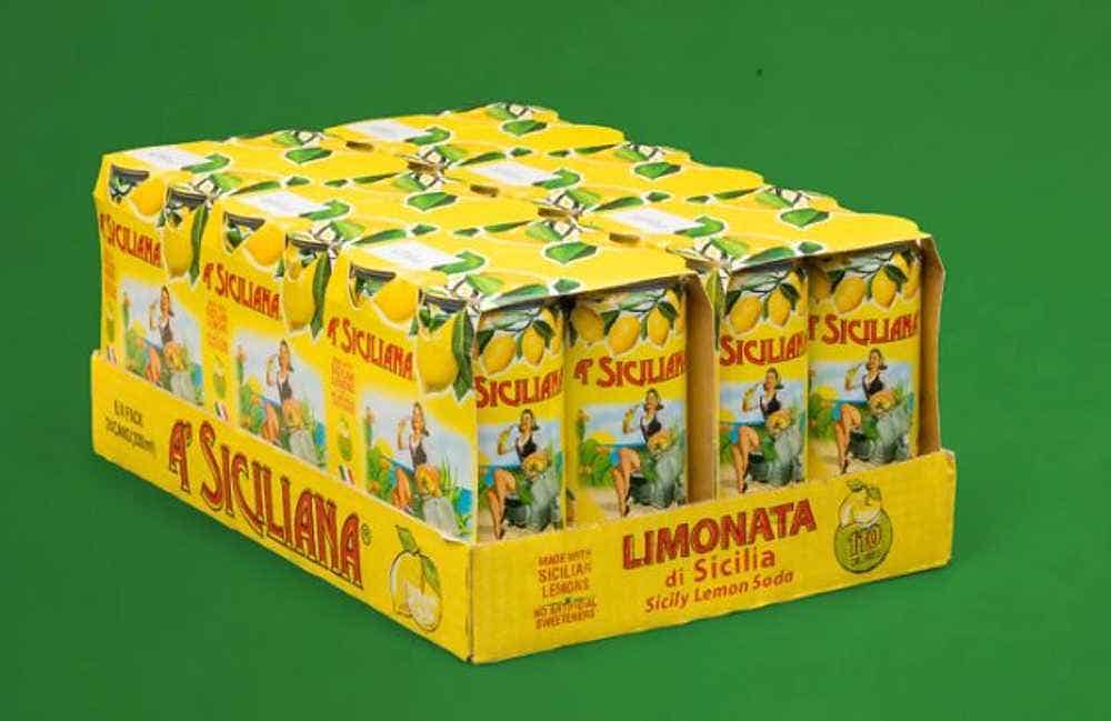 Wholesale A'Siciliana Sicilian Lemon Soda 330 ML- Bulk