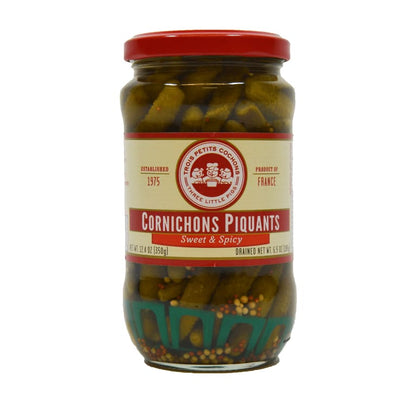 Wholesale Les Trois Sweet& Spicy Baby Gherkin- Bulk