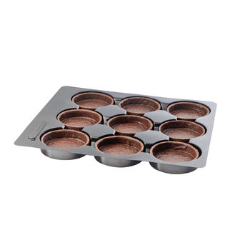 Wholesale La Rose Noire Chocolate Tart Shell, Large Round 3.19"- Bulk