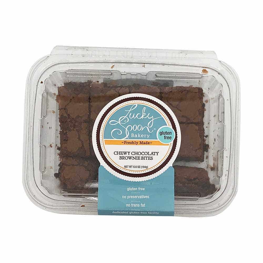 Wholesale Lucky Spoon Bakery Chewy Chocolaty Brownie Bites 6.6 Oz- Bulk