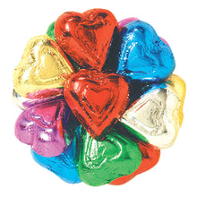 Wholesale Madelaine Milk Chocolate Foiled Rainbow Hearts- Bulk