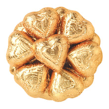 Wholesale Madelaine Dark Chocolate Foiled Bronze Hearts- Bulk
