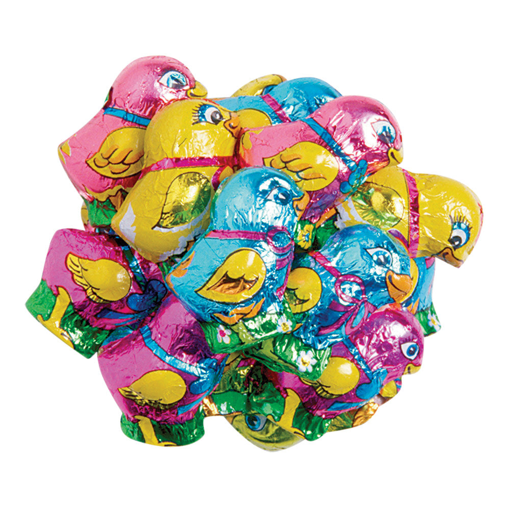 Wholesale Madelaine Mini Milk Chocolate Foiled Chicks- Bulk