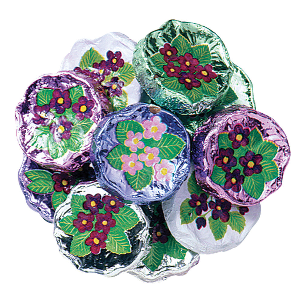 Wholesale Madelaine Milk Chocolate Foiled Violets- Bulk