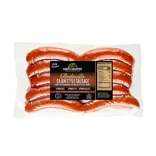 Wholesale North Country Smokehouse Cooked Andouille Sausage 5lb- Bulk