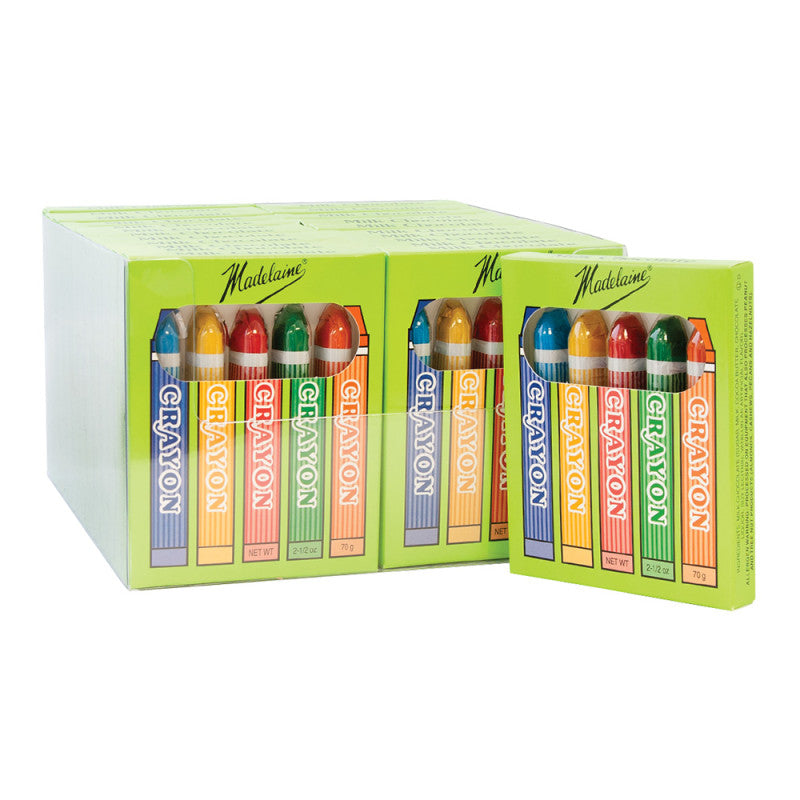 Wholesale Madelaine Milk Chocolate Crayons 2.5 Oz Box- Bulk