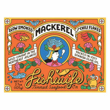 Wholesale Fishwife Tinned Seafood Co Slow Smoked Mackerel With Chili Flakes 3.7 Oz- Bulk