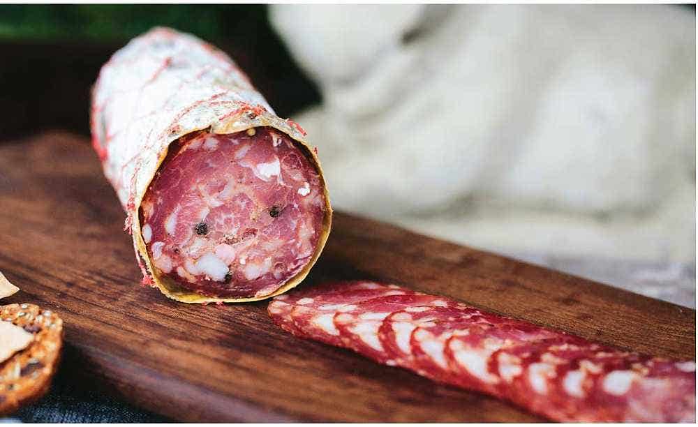Wholesale Spotted Trotter Black Pepper Summer Salami Uncured FS 2.85 Lb- Bulk