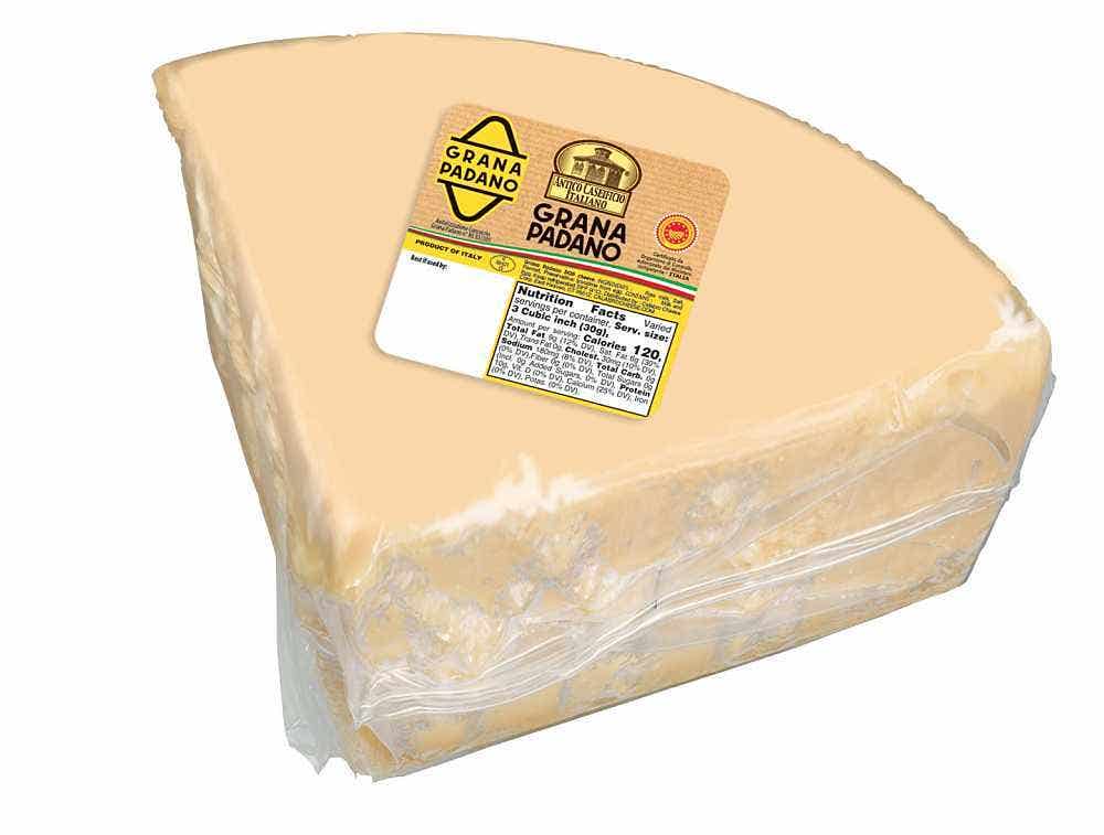 Wholesale Antico Caseificio Italiano Grana Padano PDO 1/8 Wheel 9.4 Lb- Bulk