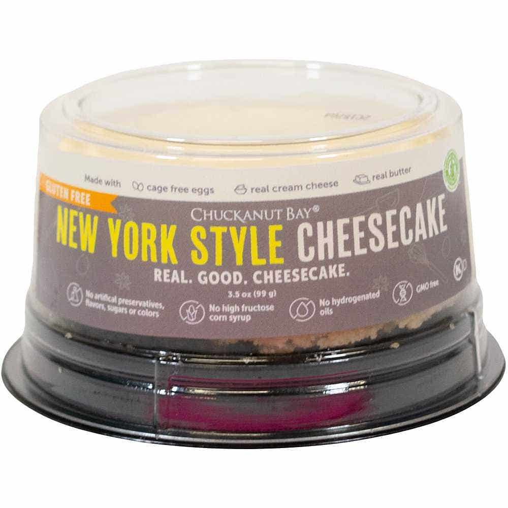 Wholesale Chuckanut Bay New York Cheesecake Gluten Free 3 Inch 3.5 Oz- Bulk