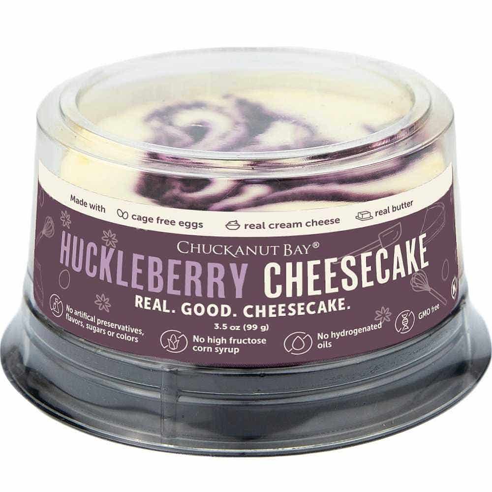 Wholesale Chuckanut Bay Huckleberry Cheesecake 3 Inch 3.5 Oz- Bulk