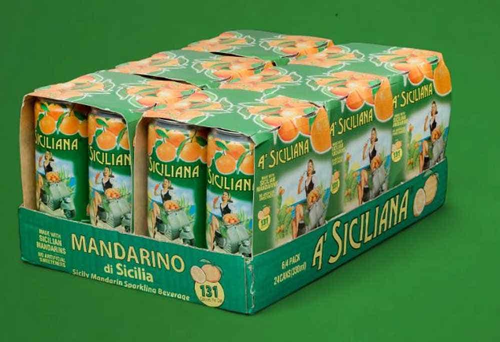 Wholesale A'Siciliana Sicilian Mandarin Soda 330 ML- Bulk