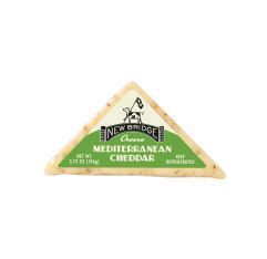 Wholesale New Bridge Mini Mediterranean Cheddar Wedge 3.75 Oz- Bulk