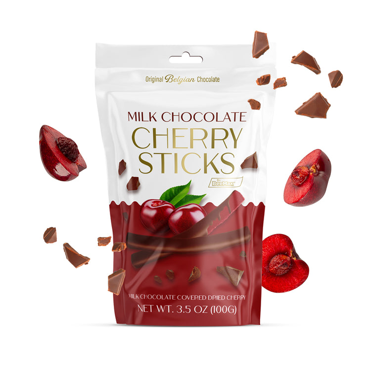 Wholesale BeeMax Milk Chocolate Cherry Sticks – 3.5 Oz- Bulk