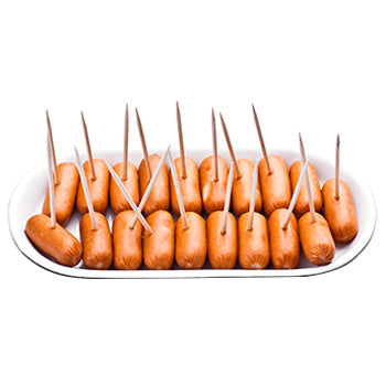 Wholesale Broadleaf Kobe Beef Cocktail Franks 32 Ct 10lb- Bulk