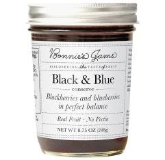 Wholesale Bonnie's Jams Black & Blue Jam 8.75 Oz- Bulk