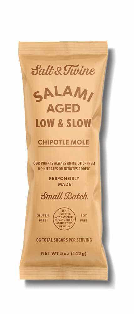 Wholesale Salt & Twine Chipotle Mole Salami 5 Oz- Bulk