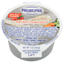 Wholesale Philadelphia Garden Veggie Cream Cheese 1oz- Bulk