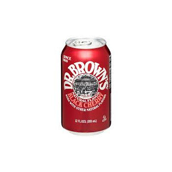 Wholesale Dr. Brown's Soda Black Cherry Dr Browns 12oz- Bulk