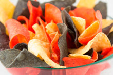Wholesale Harbar Corp Case 6 Inch Tri-Color Corn Tortilla Chips- Bulk