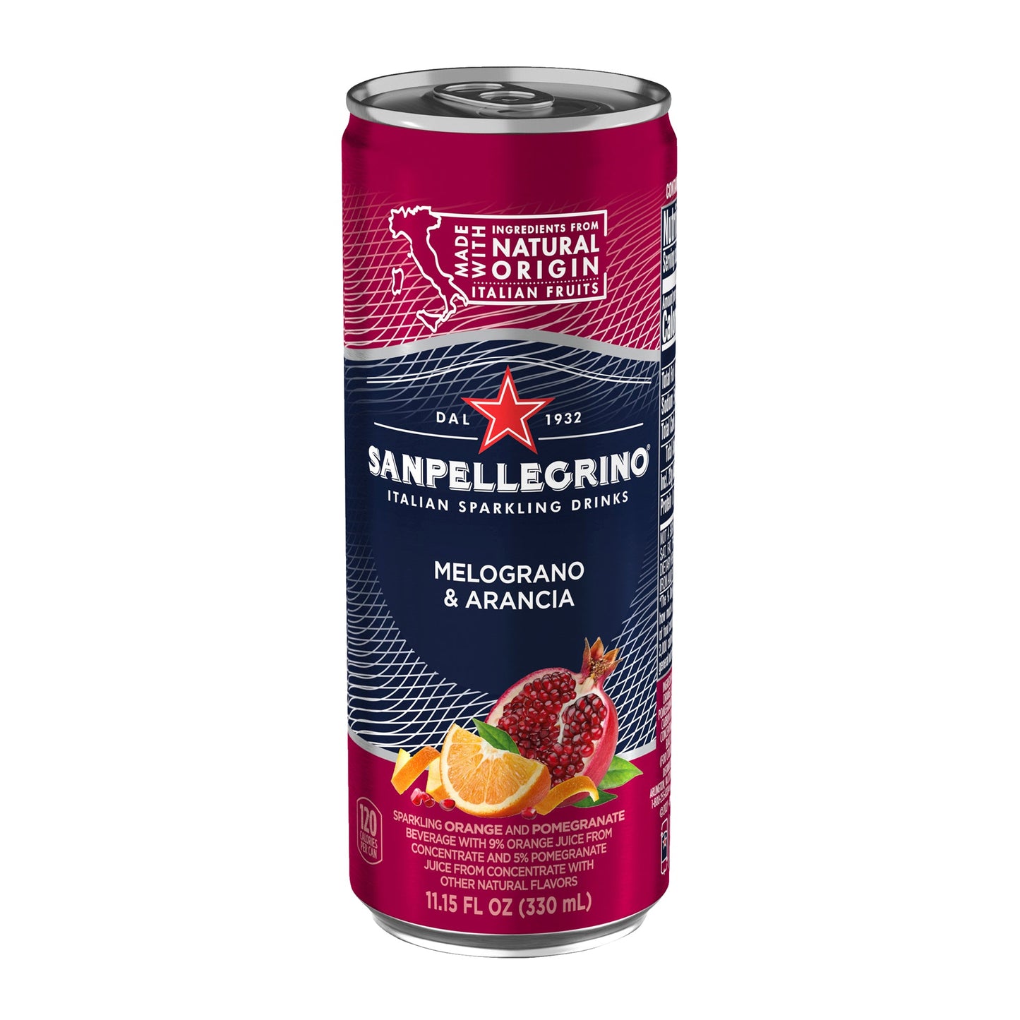 Wholesale San Pellegrino Pomegranate/orange Can 11oz- Bulk