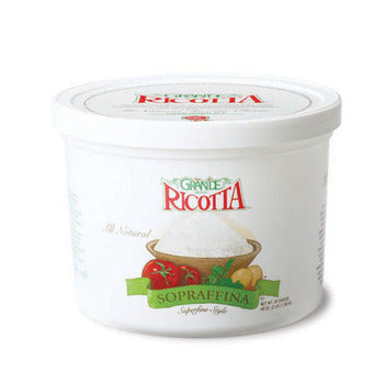 Wholesale Grande Sopprafina Ricotta Cheese Tub 3lb- Bulk