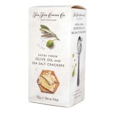 Wholesale Fine Cheese Co Sea Salt Olive Oil Crackers 125 g- Bulk