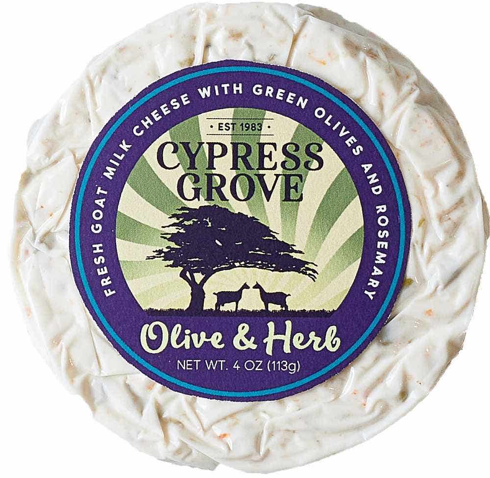 Wholesale Cypress Grove Olive And Herb Fresh Goat Cheese 4 Oz- Bulk