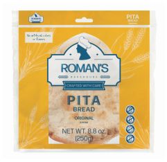 Wholesale Roman's Bakehouse Original Pita Bread Vegan 250 g- Bulk