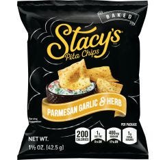 Wholesale Stacy's Parmesan Garlic & Herb Pita Chips 1.5 Oz- Bulk