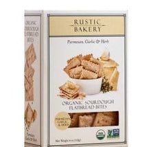 Wholesale Rustic Bakery Parmesan Garlic & Herb Flatbread Bites 4 Oz- Bulk