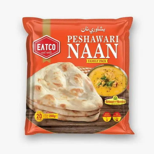 Wholesale Rehmat-e-Shereen EATCo Peshawari Naan 20pcs 2000g- Bulk
